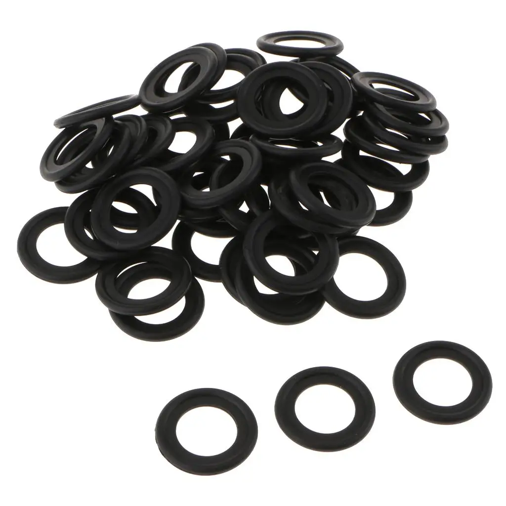 Rubber Oil Drain Plug Gasket for F5TZ-6734-BA - Fits M14 (22mm Outer