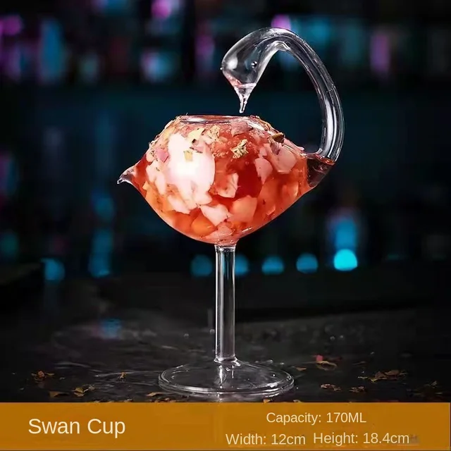 Creative Cocktail Glass Unique Bird-Shaped Drinking Cup Martini Goblet  Glasses for Bar KTV Nightclub Party Juice Champagne Cup - AliExpress