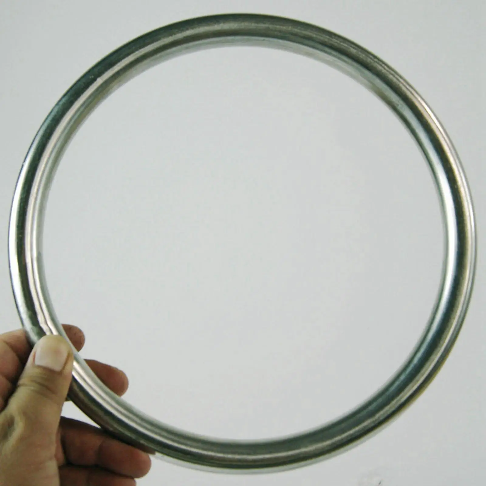 Stainless Steel Rattan Ring Durable Training Equipment Rings Sturdy Hoop