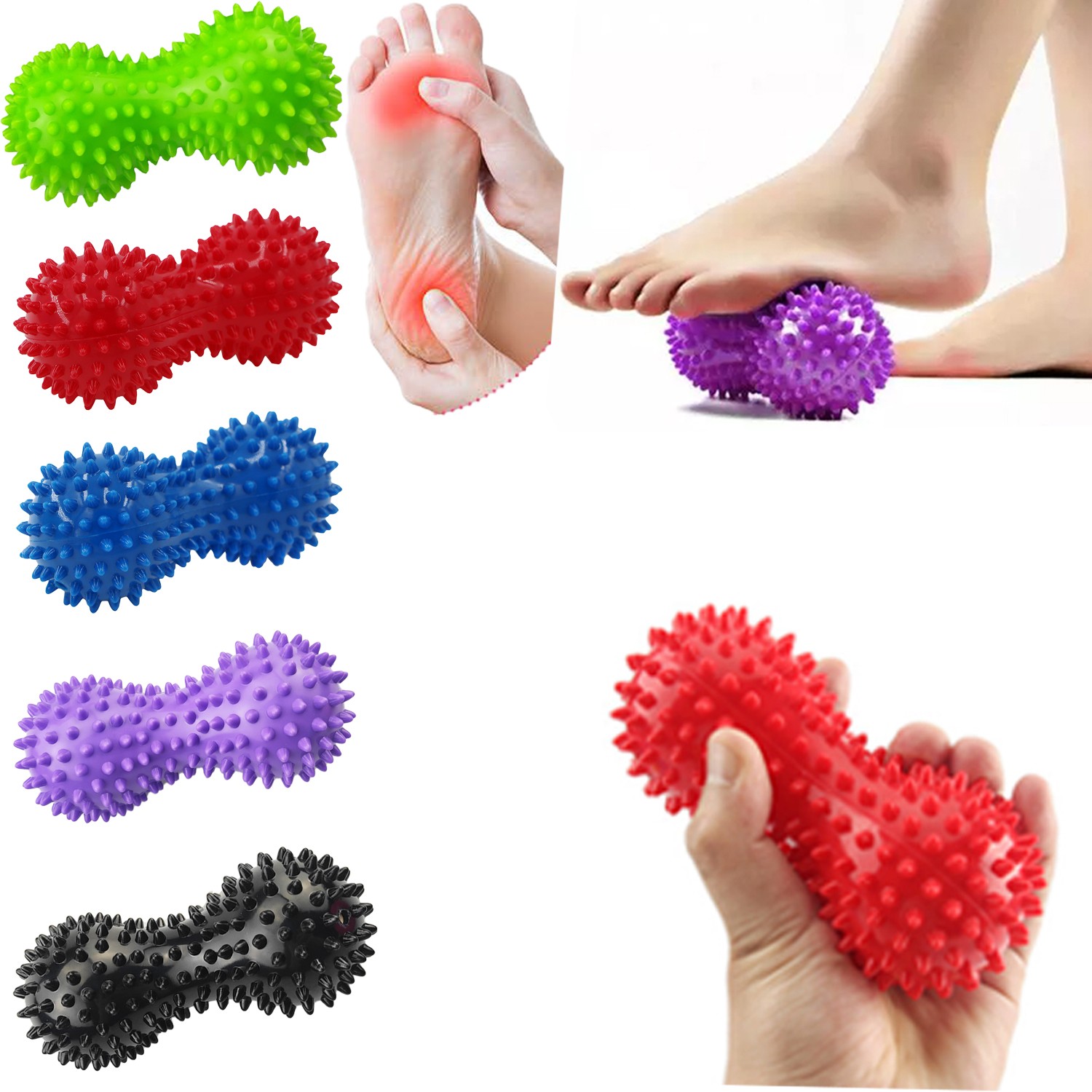 Best of Myofascial Balls Spiky Massage Ball Trigger Point Sport Fitness Hand Foot Pain Relief Plantar Fasciitis Reliever Hedgehog Balls Reviews & Tips