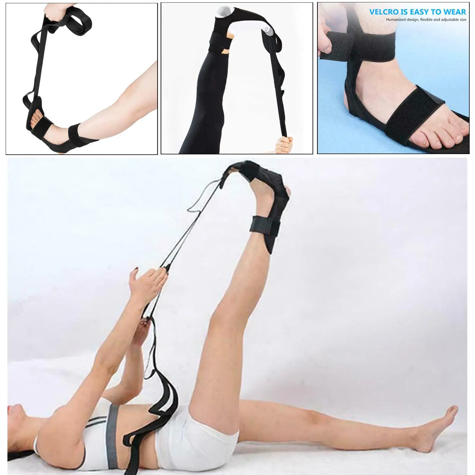 Multi-Loop 6 Loops Stretch Strap & Foot Stretcher Set Stretching for Pilates