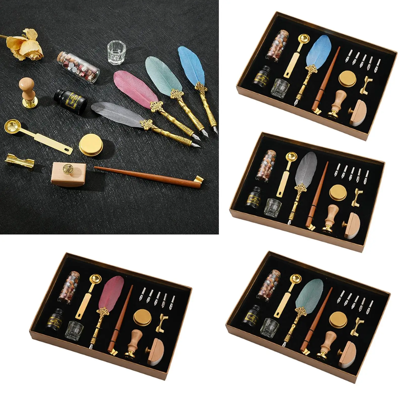 Wooden  Calligraphy Pen Set, Includes The Pen Nibs and   Kit, Suitable for use by All Ages, from Beginner to Professional.