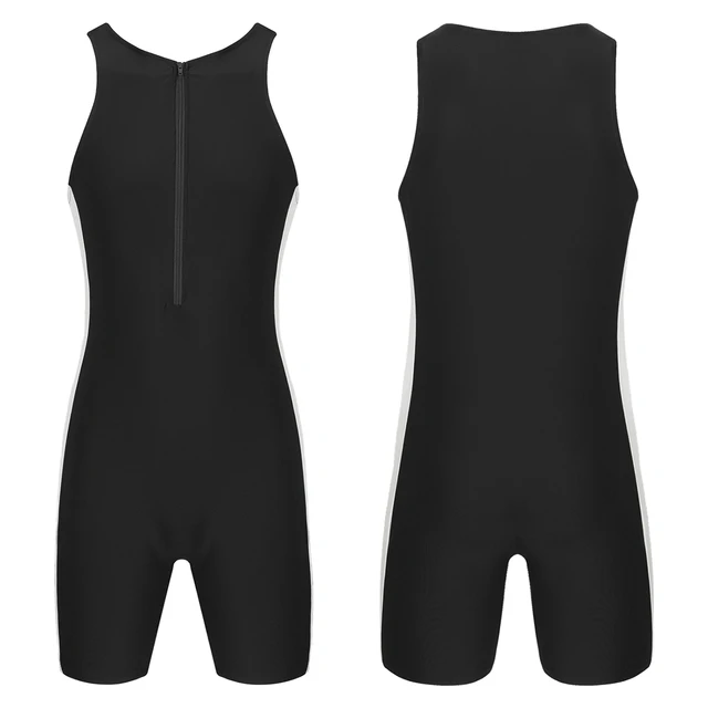 Summer Mens Sleeveless One Piece Swimsuit With Front Zipper Triathlon  Sleeveless Swimming Wetsuit, Bathing Suit, Beachwear From Xiaoma_store,  $12.54