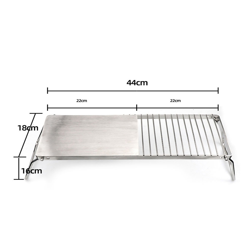 Camping klappbare Grill halterung Outdoor-Mehrzweck-Eisen tisch grills – Detail 1
