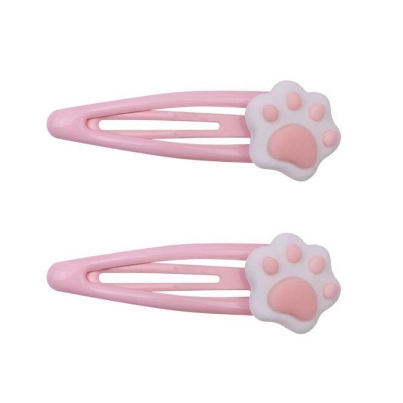M2EA Cartoon Paw Form Haarnadeln Heißer Mädchen Cartoon Haar Clip Kopfschmuck Y2k Stil Cartoon Paw Haar Clip für Frau – Detail 1