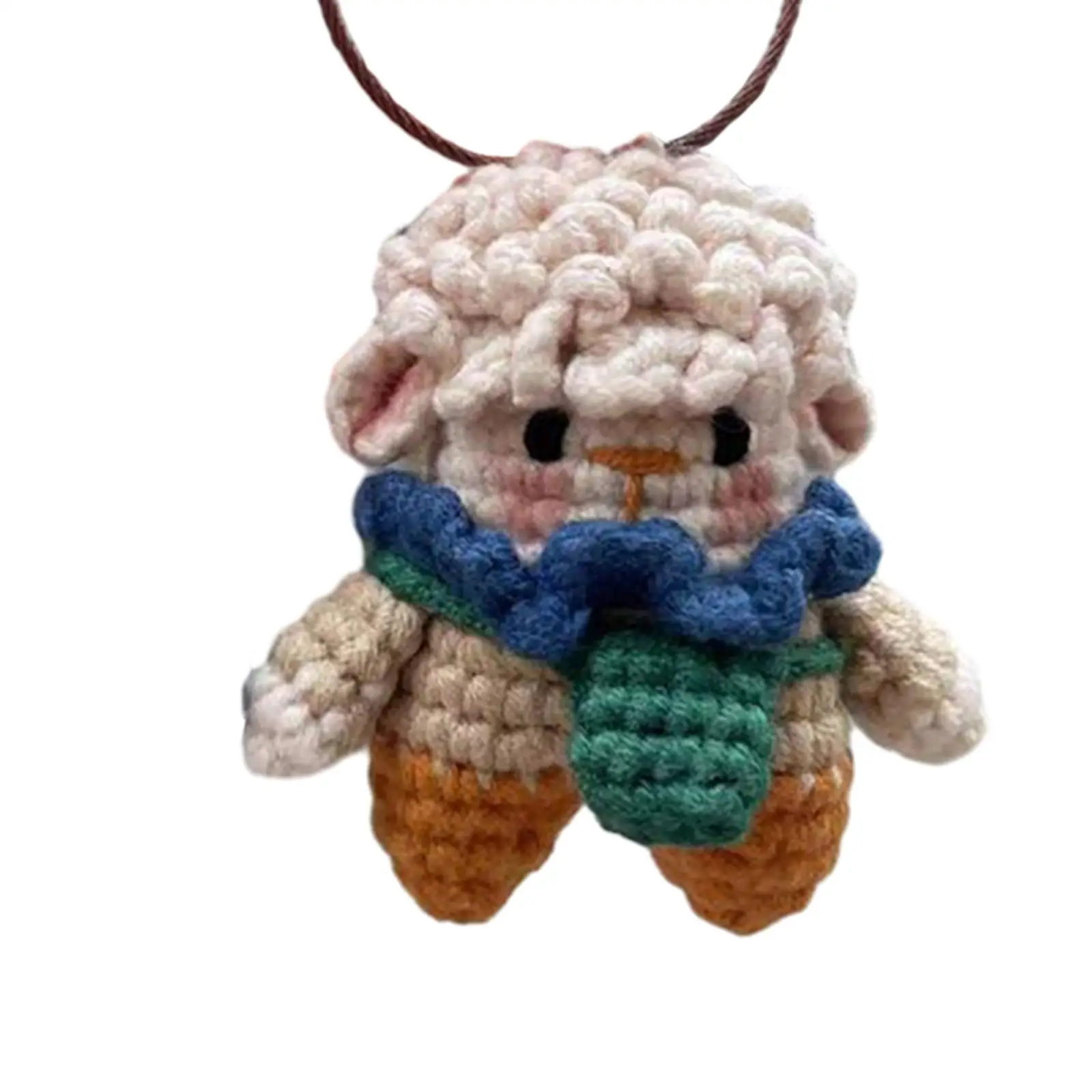 Keychain Pendant Crochet Material Package Crocheting Craft Set Beginners Make Your Own Doll Hanging Ornament Hand Knitting Toy