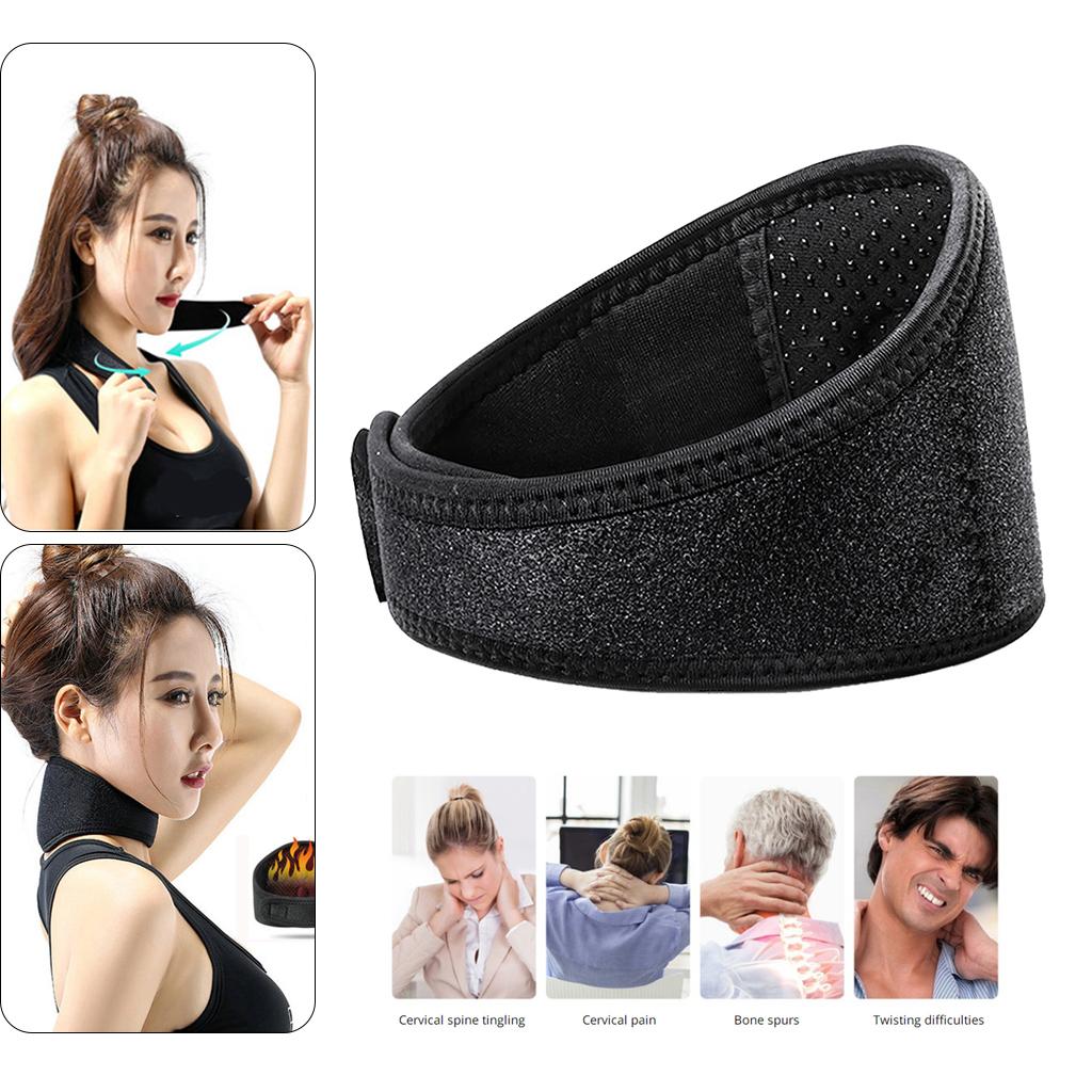 Tourmaline Thermal Self-Heating Neck Pad for Long-Term Office Computer Staff, Sports And Leisure Neck Support Brace Protector 
