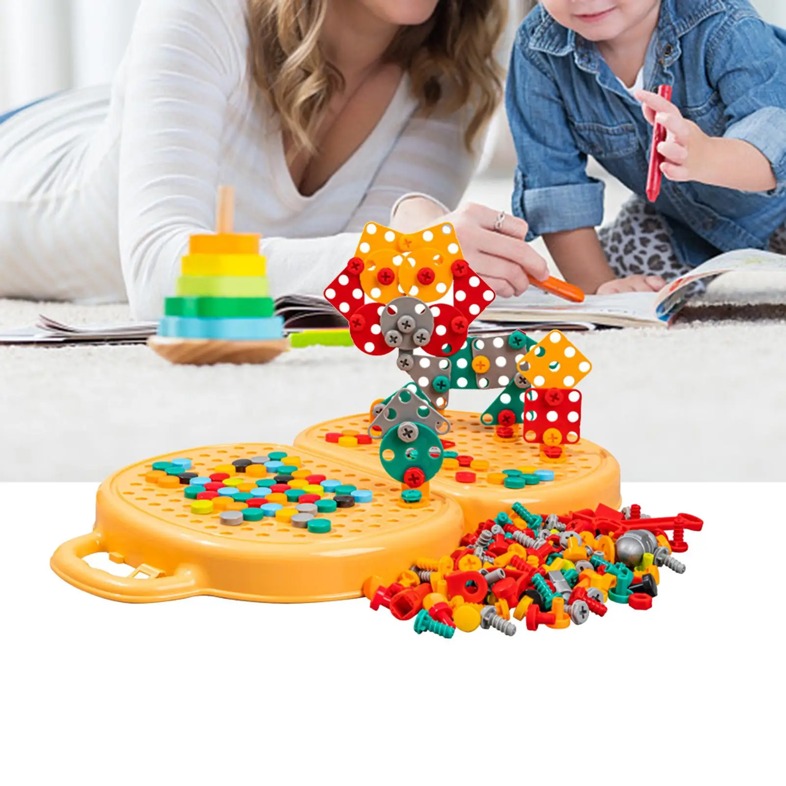 Building Toys Puzzle Toys Building Bricks Game Set for Toddler Holiday Gifts