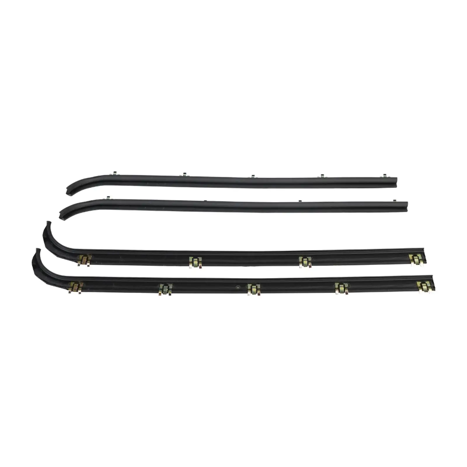 4x Weatherstrip Window Seal E7TZ1521453 Car Window Moulding Trim for Ford Mustang F150 Truck F350 Truck Professional Sturdy