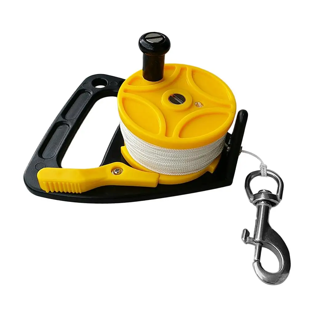 Portable Dive Reel Kayak Anchor And Handle, 150 'Line, Snap  Clip