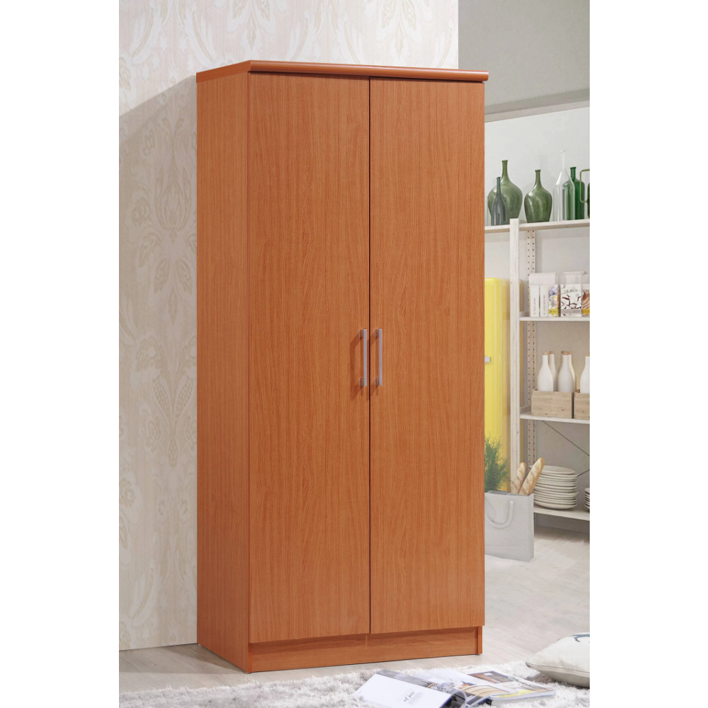 Title 3, Hodedah 2 - Door Wardrobe with 4 - Shelves, be...