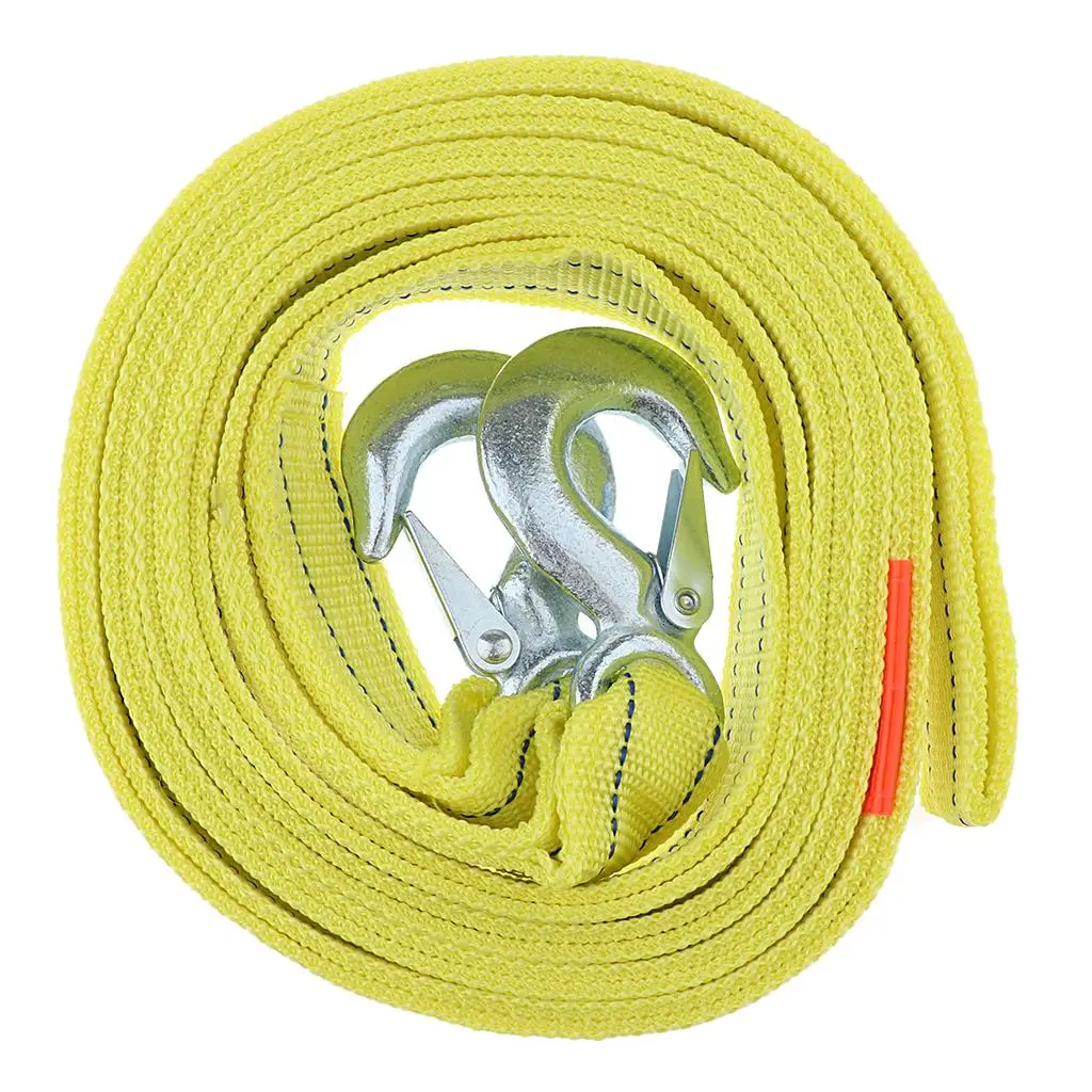 16ft High-performance Tow Strap with Hook with 5 Tons Load Capacity 670g
