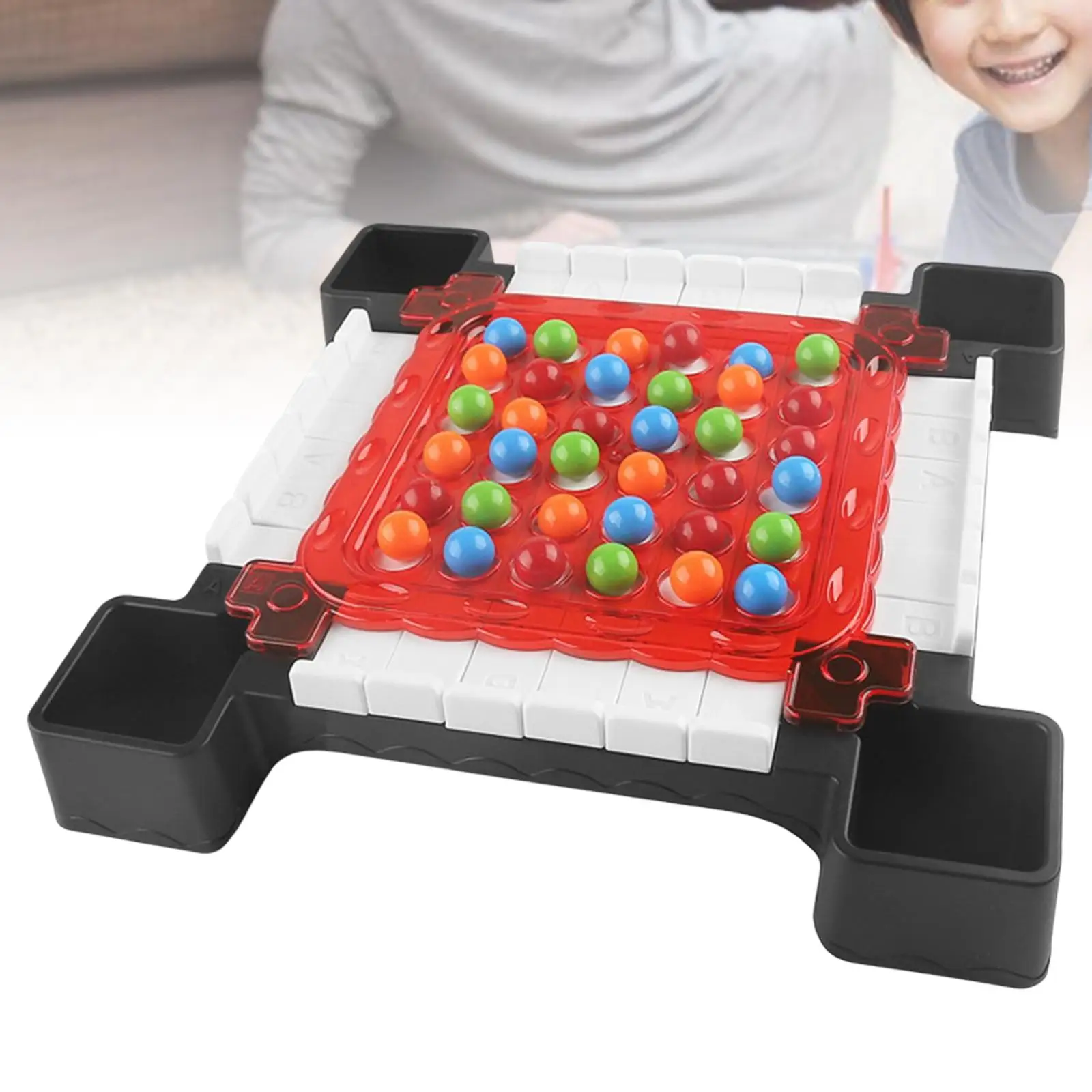 Fun Rainbow Ball Elimination Game Tabletop Game Toys Rainbow Ball Matching Game for Parent Child Game Kids Adults Boys Girls