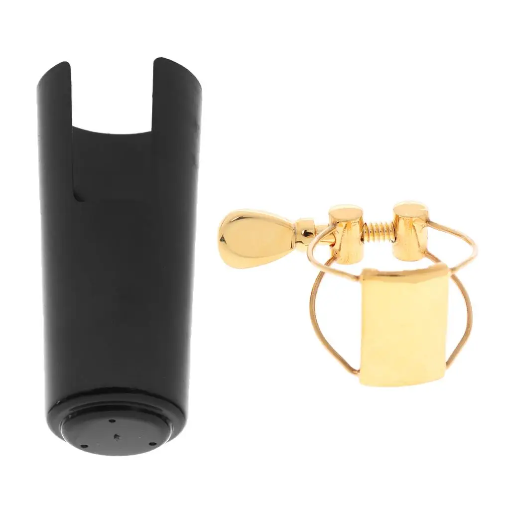 Durable Saxophone Ligature with Ligature Cap Clip Fastener for Soprano Saxophone Parts