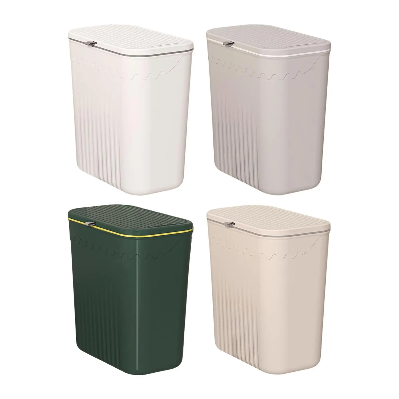 Wall Mounted Kitchen Trash Can Garbage Can Save Space Rubbish Bin Rubbish Basket Organizers for Bathroom Craft Room Toilet Door