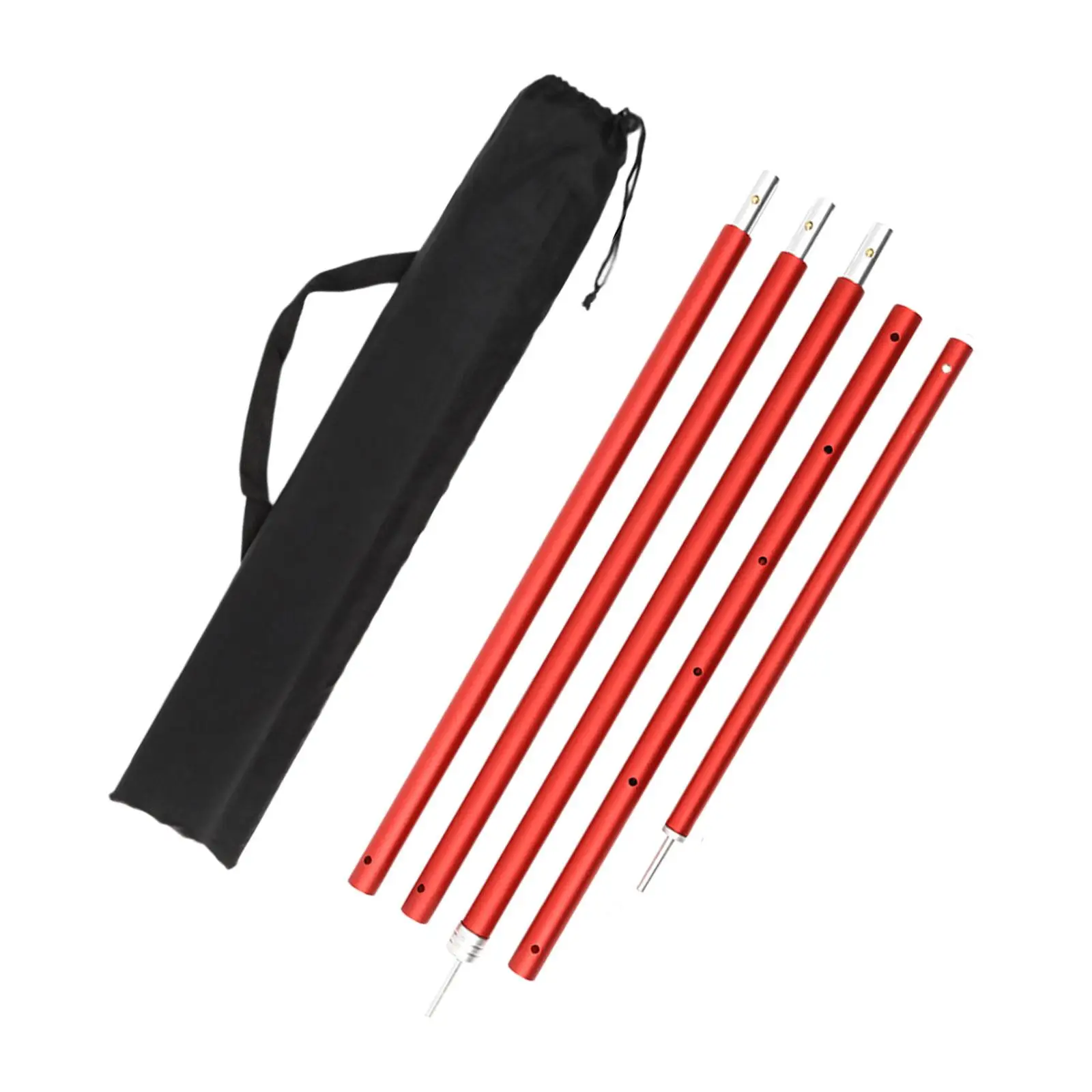 Aluminum Alloy Tent Poles, Shelter Stand Tent Support Rods Portable Awning Rod