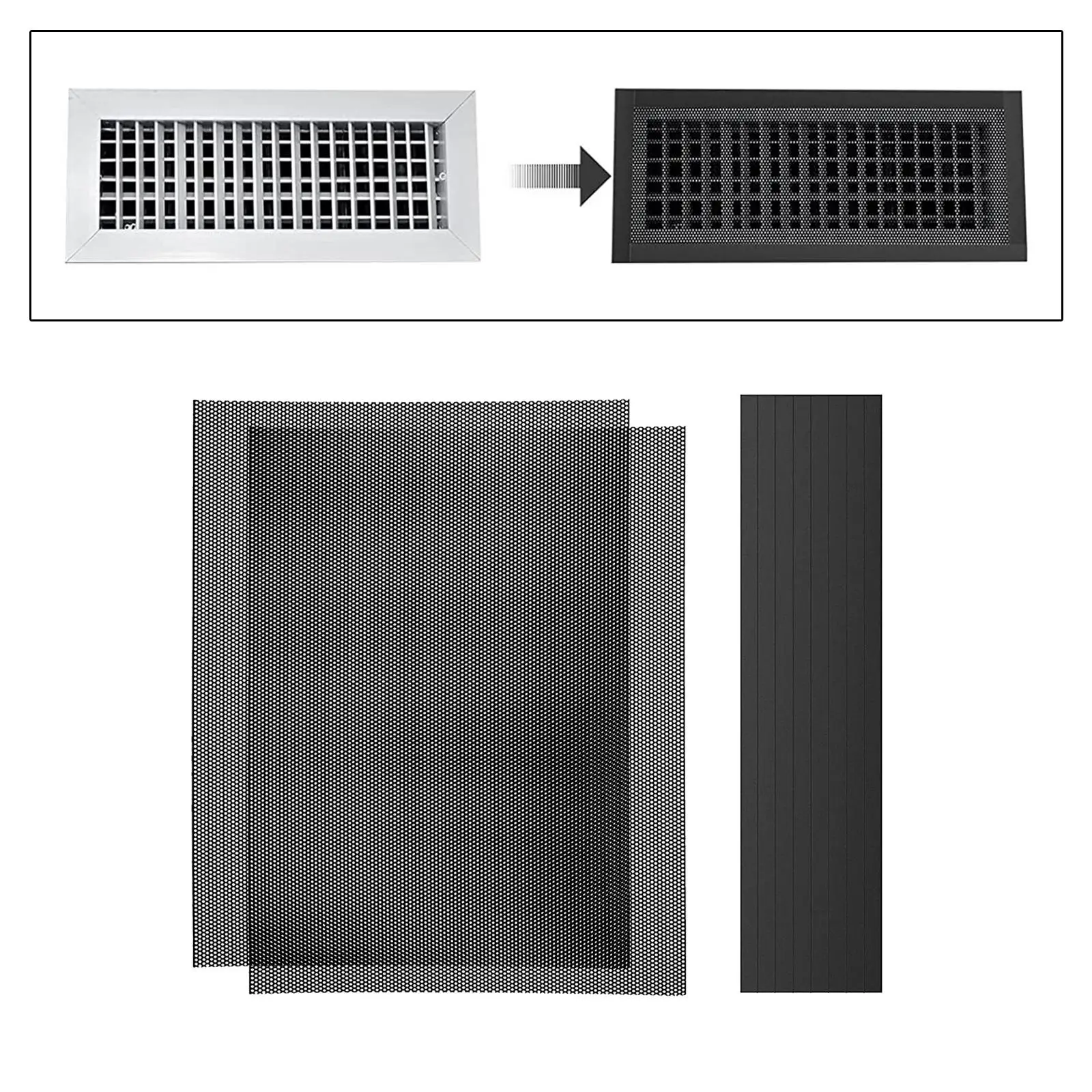 Floor Air Vent Cover Multifunctional PVC Filters Net Floor Register Vent Cover Floor Vent Mesh Covers for Home Air Vent Filters