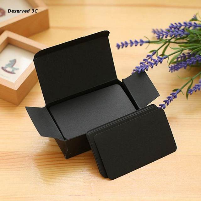 Boxed small blank cards, round-horned kraft paper, handwritten letters,  message cards, English word cards, 4.5*8cm - AliExpress