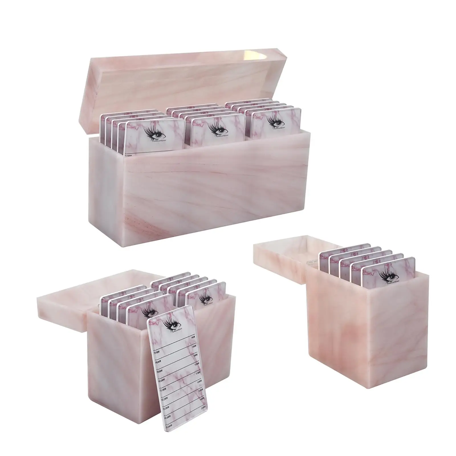 Eyelash Storage Holder with Eyelash Adhesive Tray Board Large Capacity