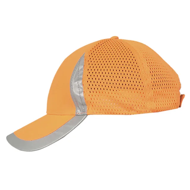 High Visibility Reflective Baseball Cap Yellow Safety Hat Work Safety  Helmet Washable Hat Safety Traffic Cap Hard Hat