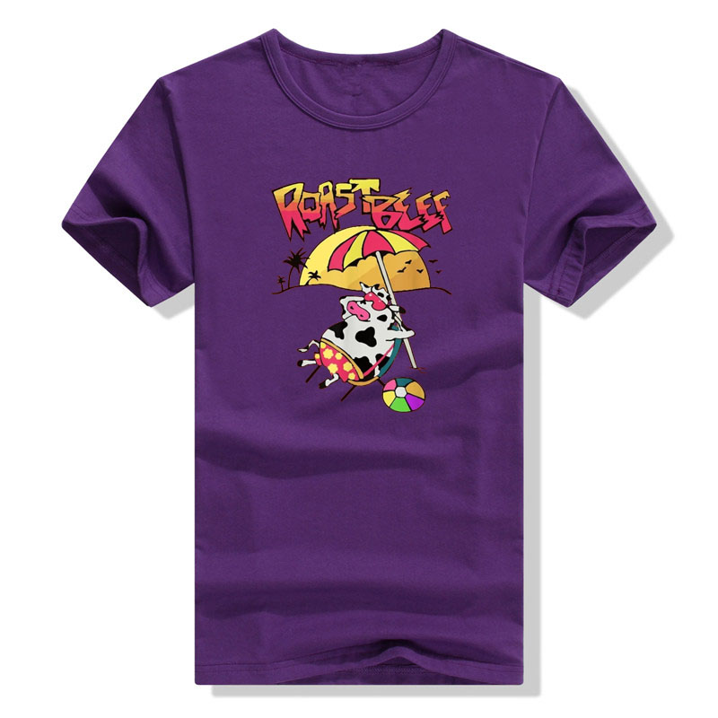 Fremder Dustin Liebe Roastbeef Strand Kuh TV Parodie T-Shirt lustige Grill Cartoon niedlichen T-Shirt Streetwear Urlaub Tops Party Kleidung – Detail 7