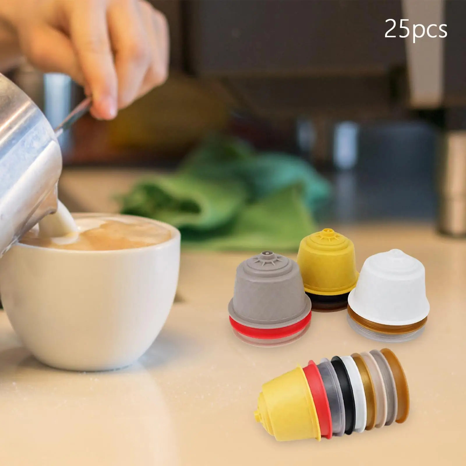 25Pcs Coffee Capsules Combo Set Portable Disposal Pods for Office Home Cafe