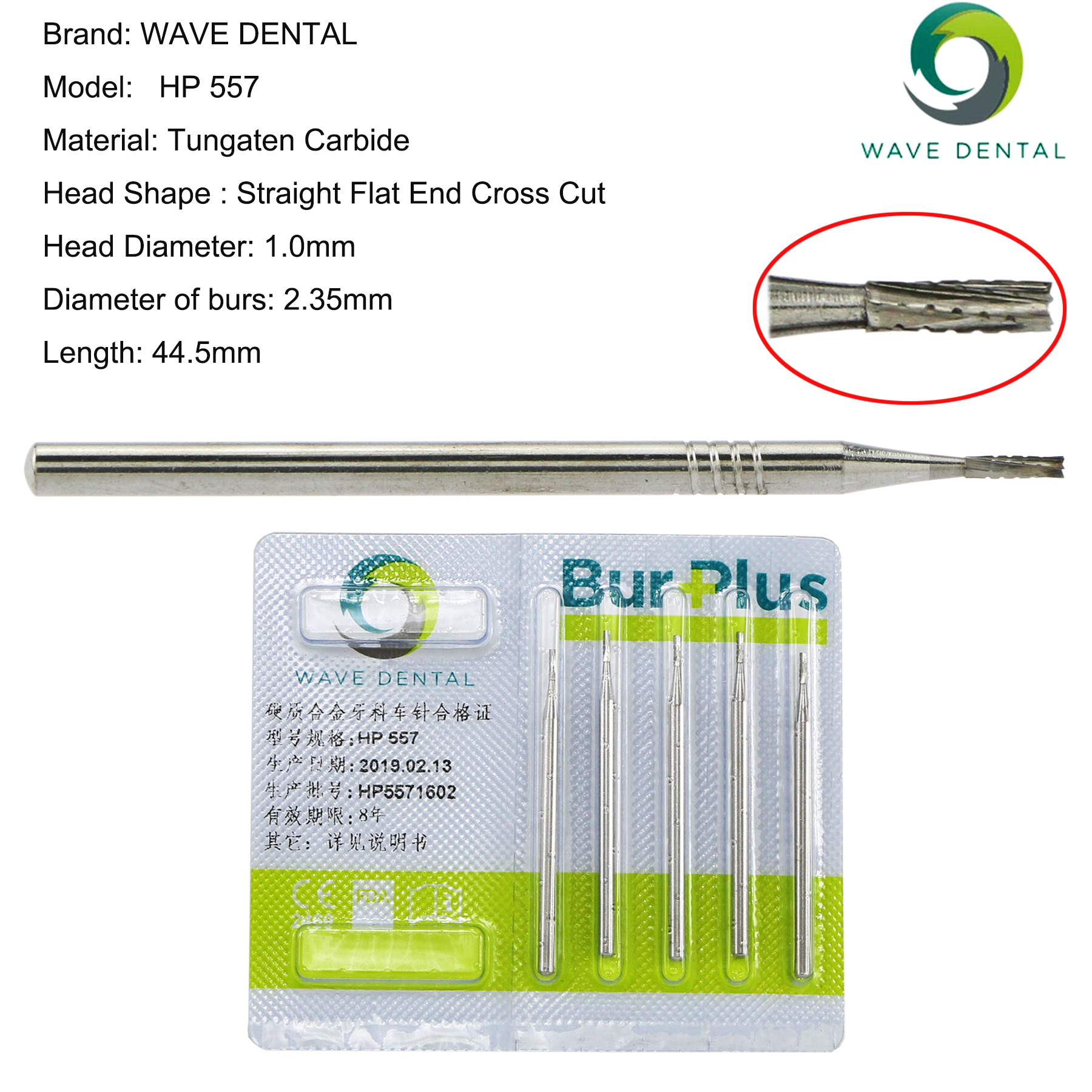 Best of WAVE Dentistry Drill Dental Tungsten Carbide Burs Straight Fissure Slow Burs 2.35mm For Straight Nose Cone Low Speed Handpiece Reviews & Tips - Image 4