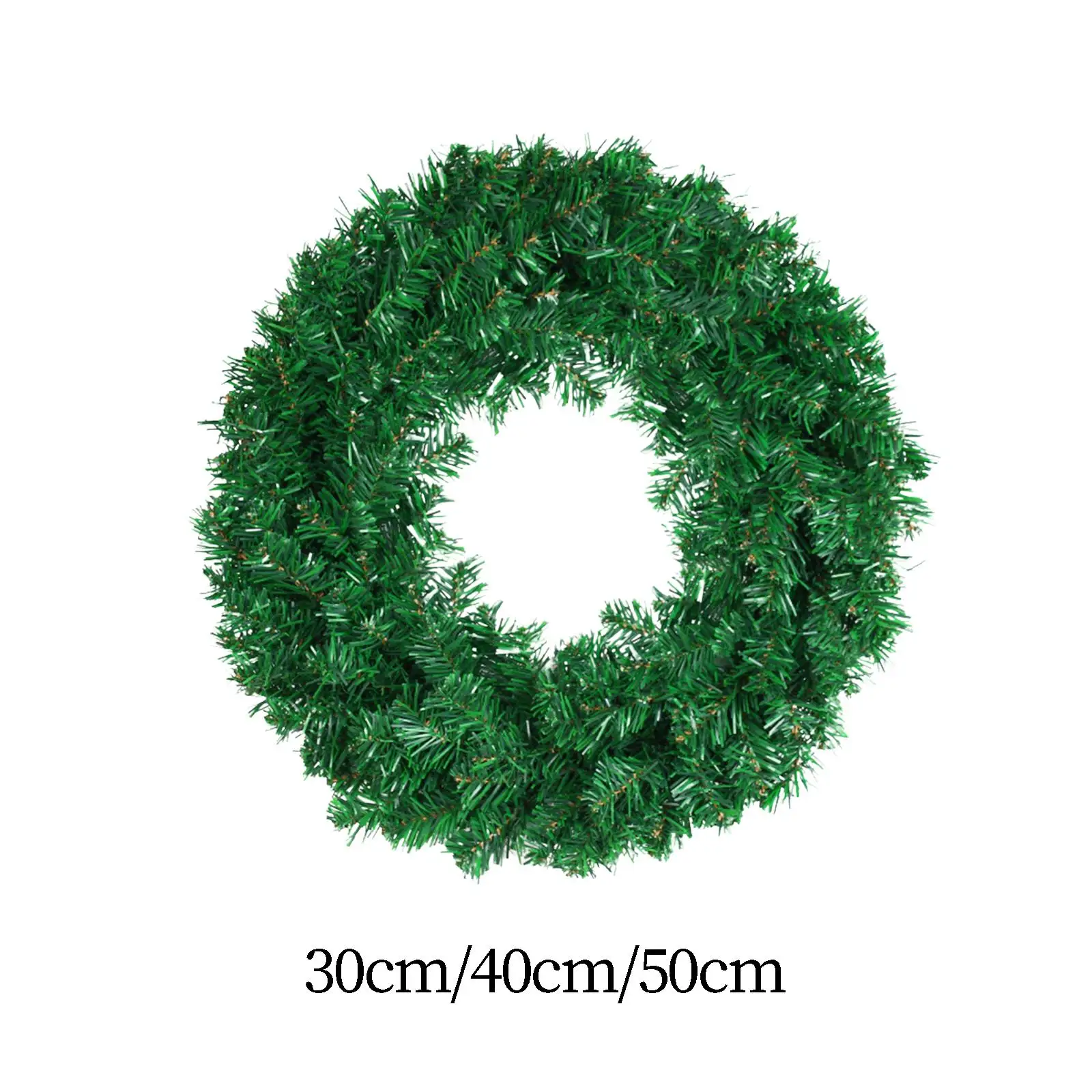 Front Door Wreath Green DIY Garland Durable PVC and Iron Wire Accessories Multifunctional Stylish for Hotels, Shopping Malls