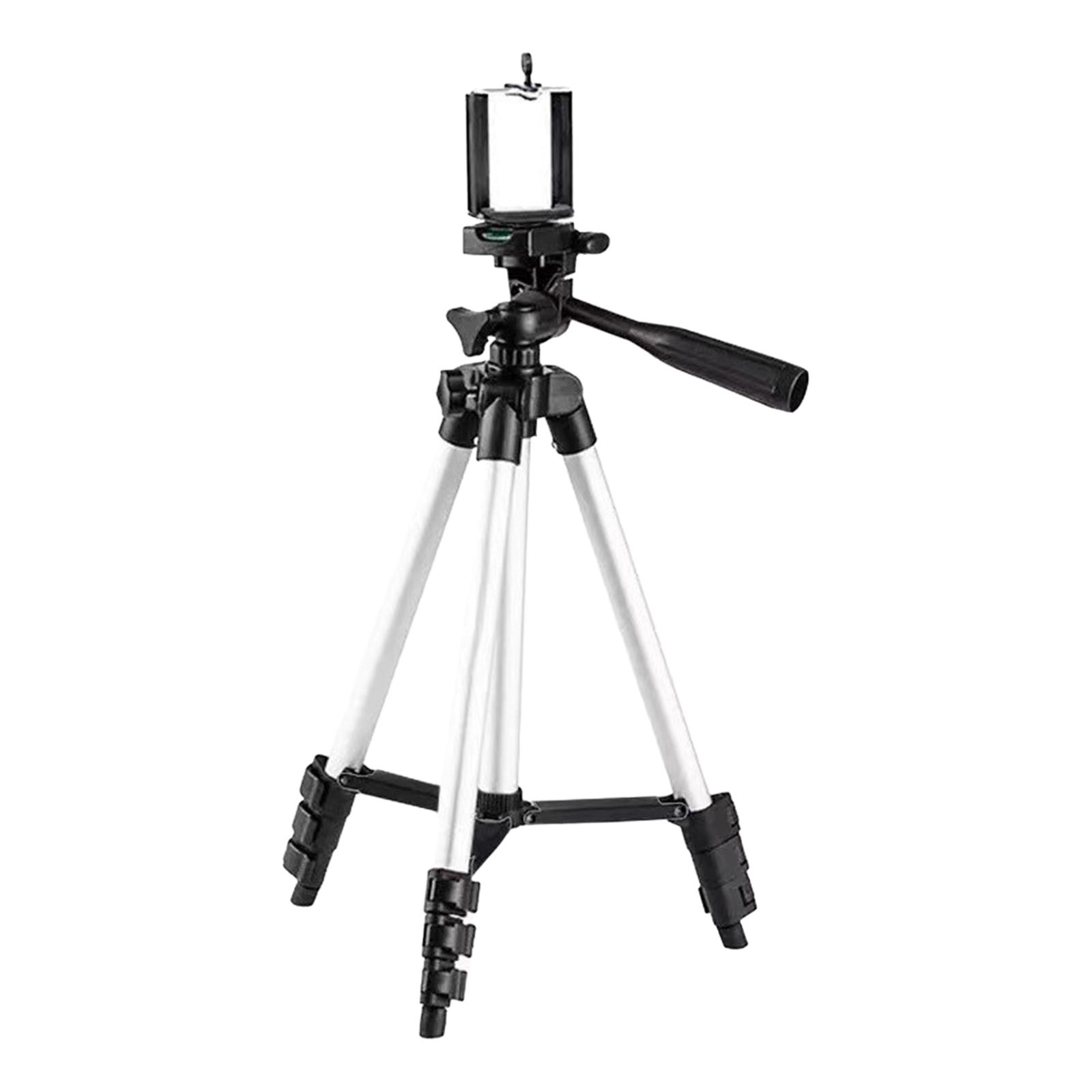 Phone Tripod Aluminum Alloy Outdoor Flexible Video Recording Vlogging Cameras with Phone Clamp Universal Cell Phone Tripod Stand