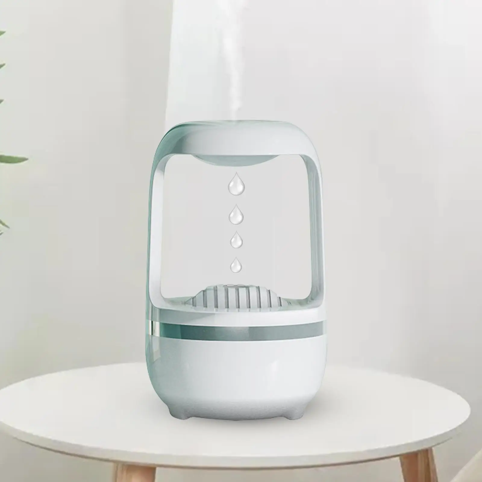 Portable Air Humidifier Diffuser Night Light Low Noise 500ml Auto Shut Off