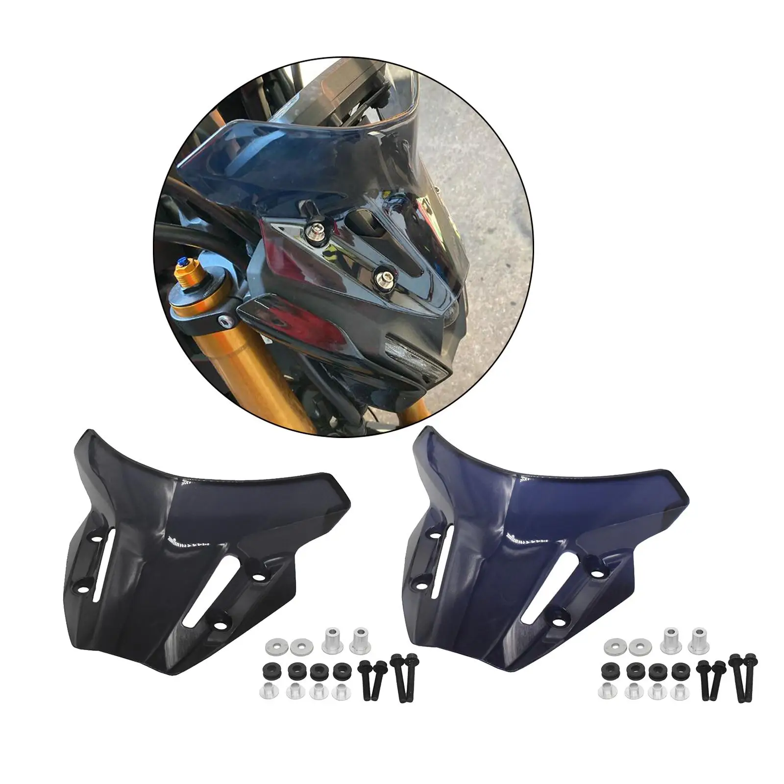 Motorcycle Windshield Motorbike Wind Deflector Front Fairing Windscreen for Yamaha FZ09 2021 2022 Replaces Accessories