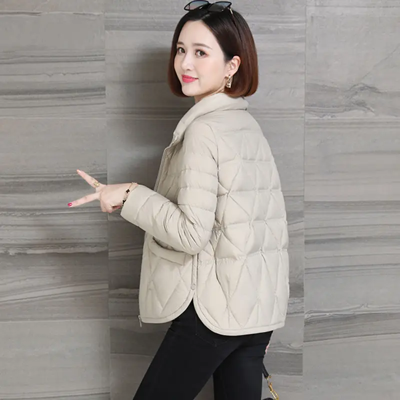 casaco casual solto, acolchoado espesso, versão coreana, novo, inverno, 2022