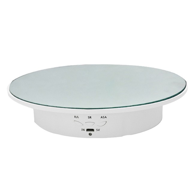 Plataforma Giratoria Con Espejo - A Pilas, Carga 1.5kg - Para Exponer Productos O Decoración