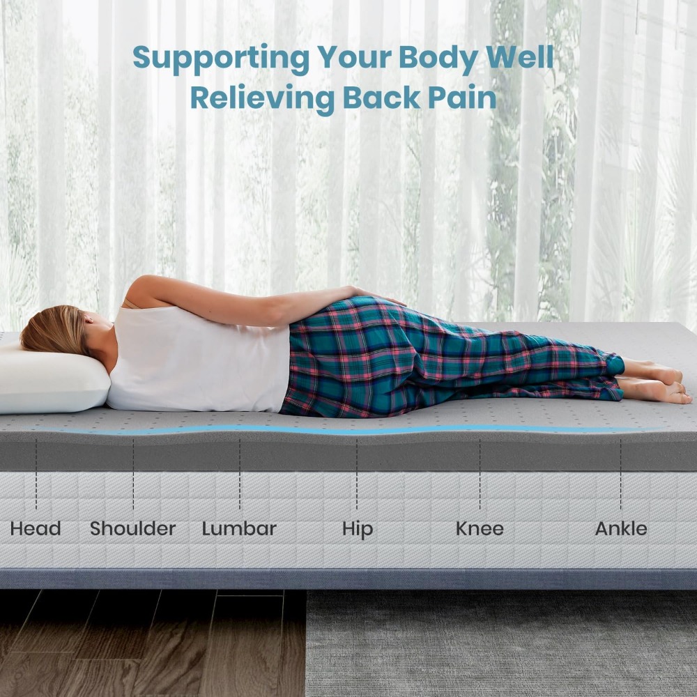 Description Picture 5 of itemSleepmax Extra Firm Mattress Topper . Size 3 Inch - Memory Foam Mattress Topper - Bamboo Charcoal Infusion - Ventilated