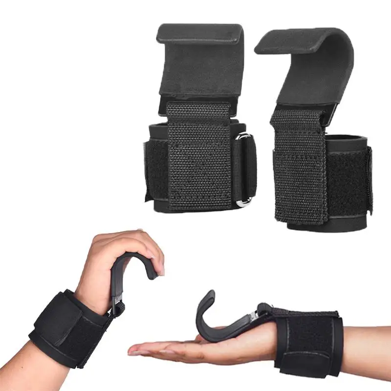 Weight Lifting Hooks  Bodybuilding Training Wrist Straps, Non- Wear