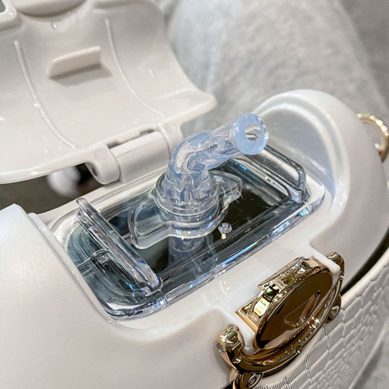 Bag Water Bottle Cup High-Value Girls Messenger Can Carry Cup Portable Design Plastic Straw Water Bottle