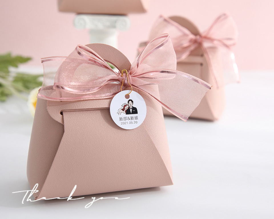 3PCS Leather Favour Bags with Scarf – Wedding Party Decoration, Baby Shower, Ramadan, E... - SKU LFB02117 - UGI Packaging
