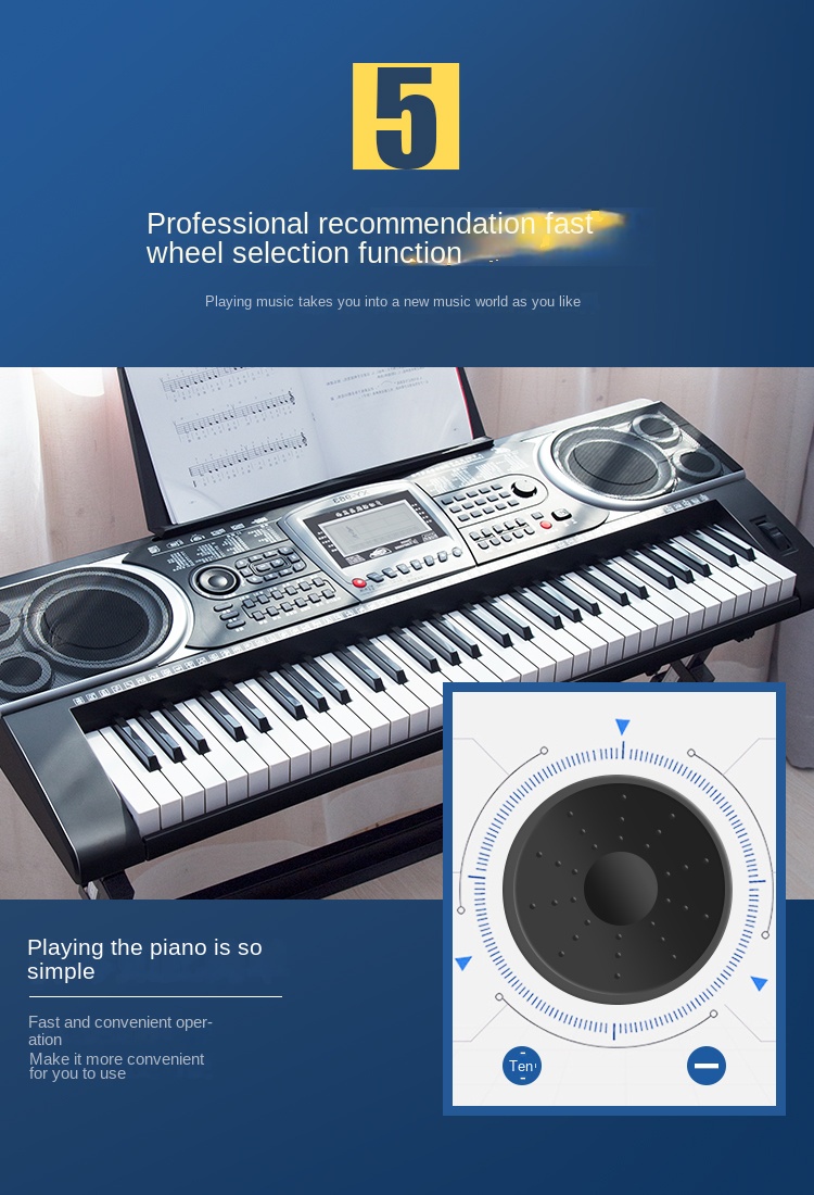 Title 19, Electronic Digital Musical Keyboard Professiona...