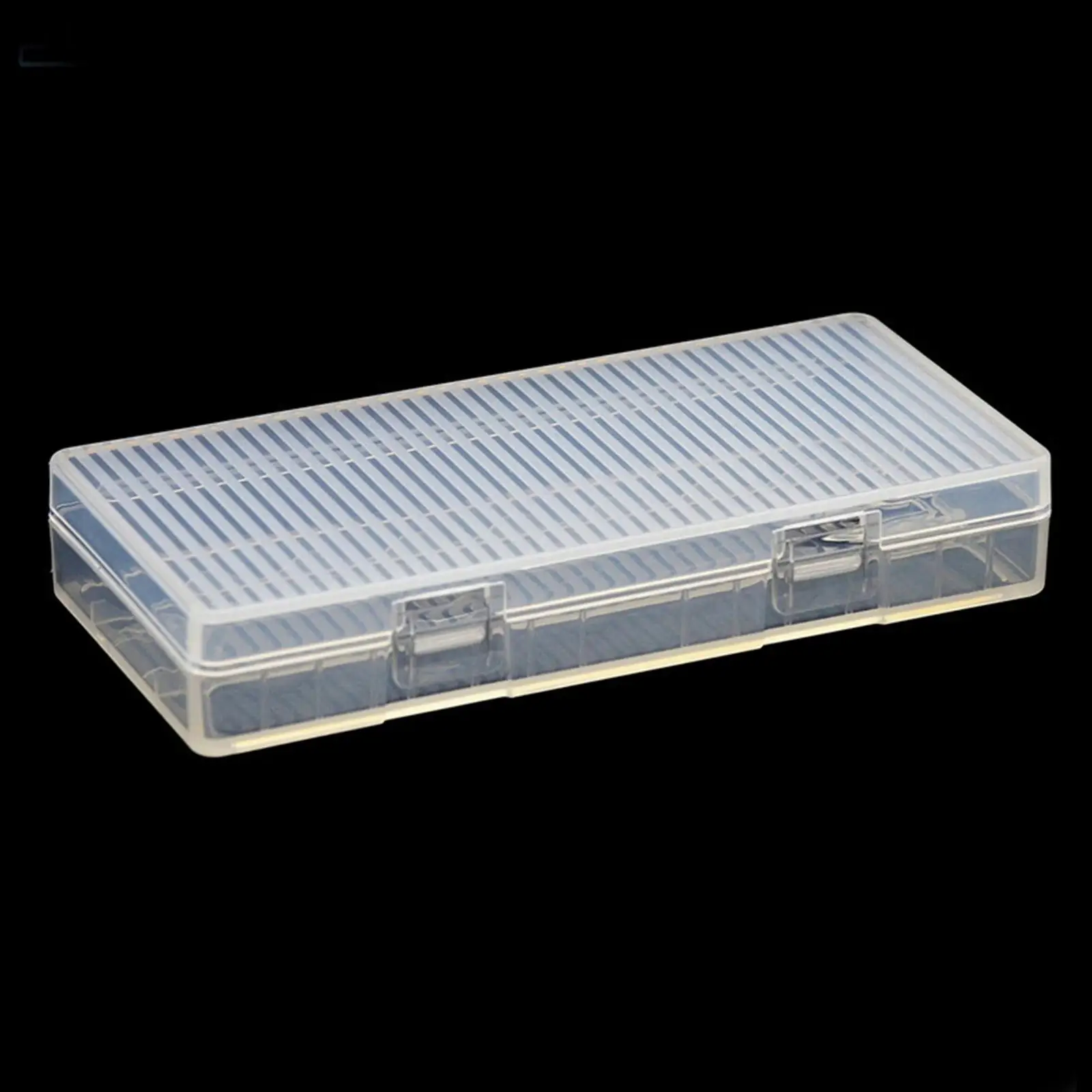 Battery Storage Case Holds 8 AA Batteries Clear Color Practical Dustproof Portable Durable Anti Collision Organizer Holder Box