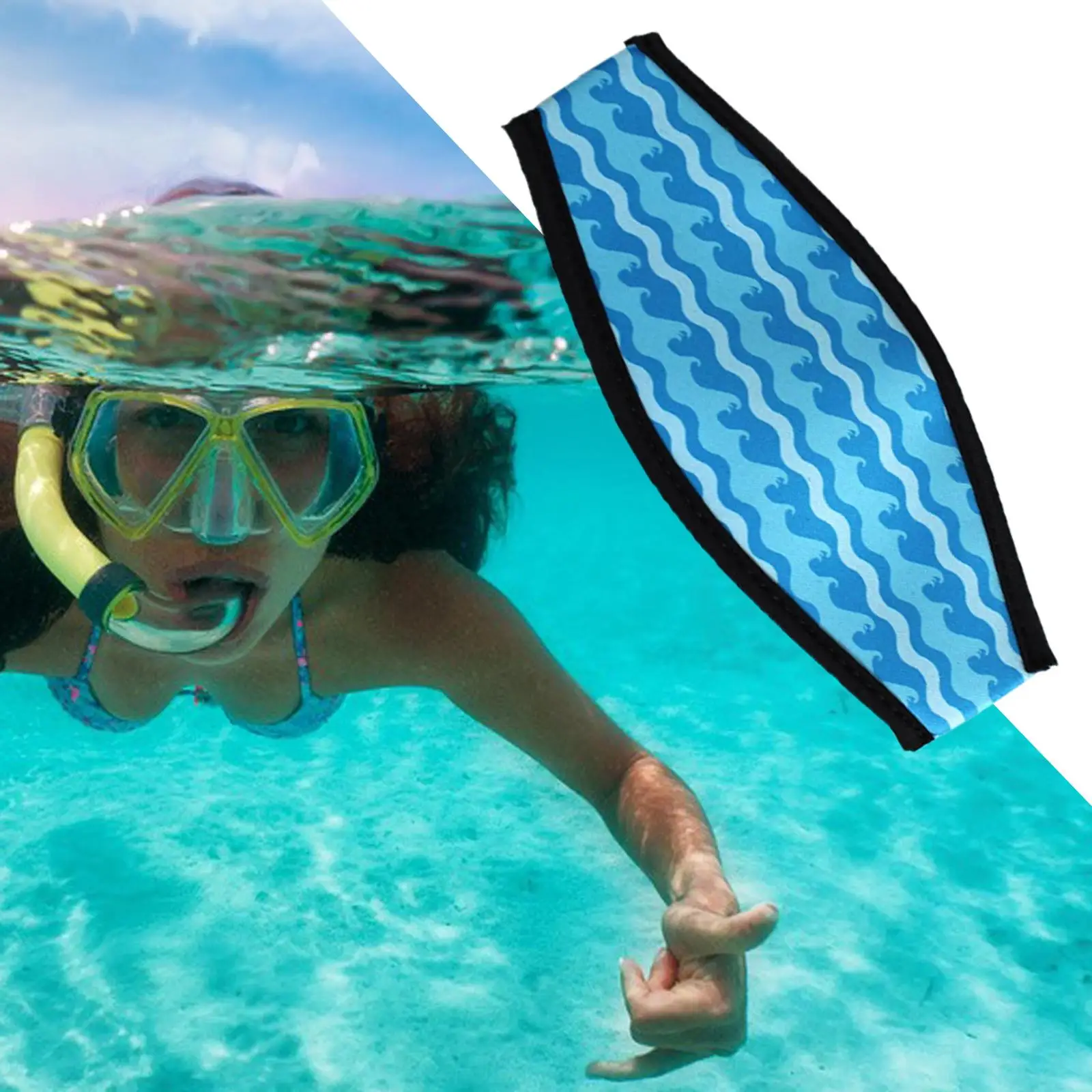 Padded Neoprene Strap Cover  Snorkeling Protect Comfort Hair