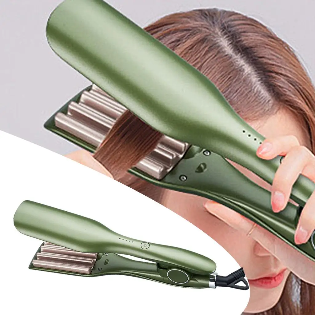 Portable Auto Hair Curler Ceramic Coating Curling Wand 5 Level 360 Rotating PTC Fast Heating for Curls Waves Home Travel