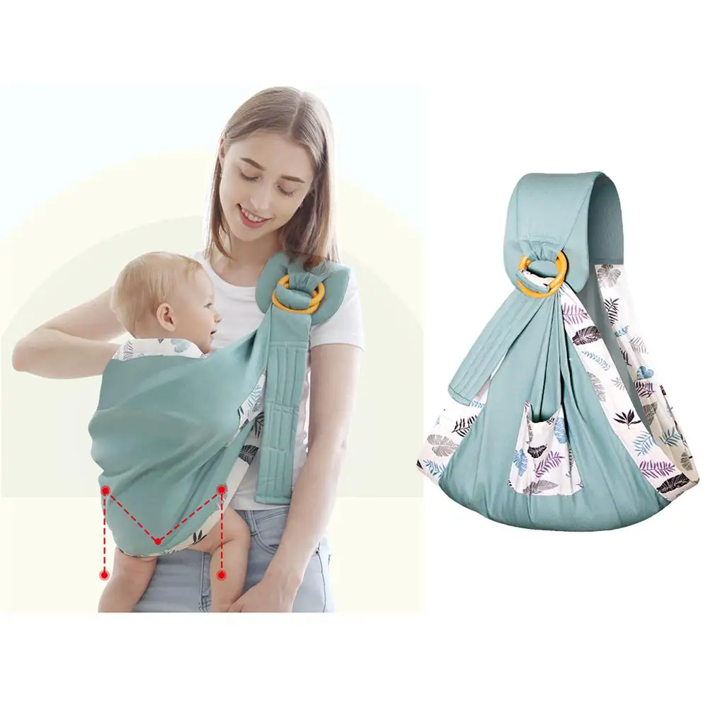 Adjustable Infant Baby Carrier Stretchy Sling Wrap Breathable Backpack Front