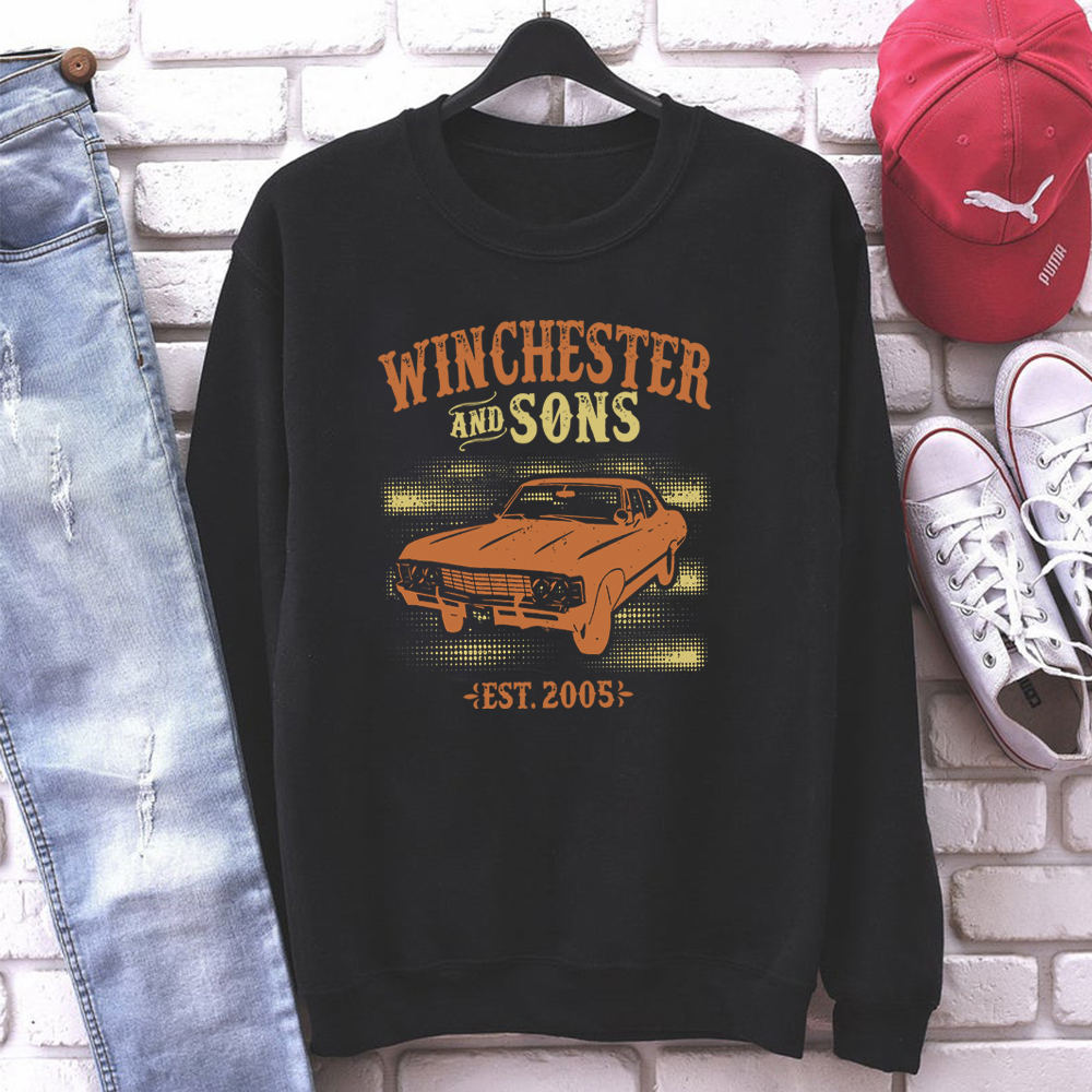 spn família sam e dean winchester crewneck