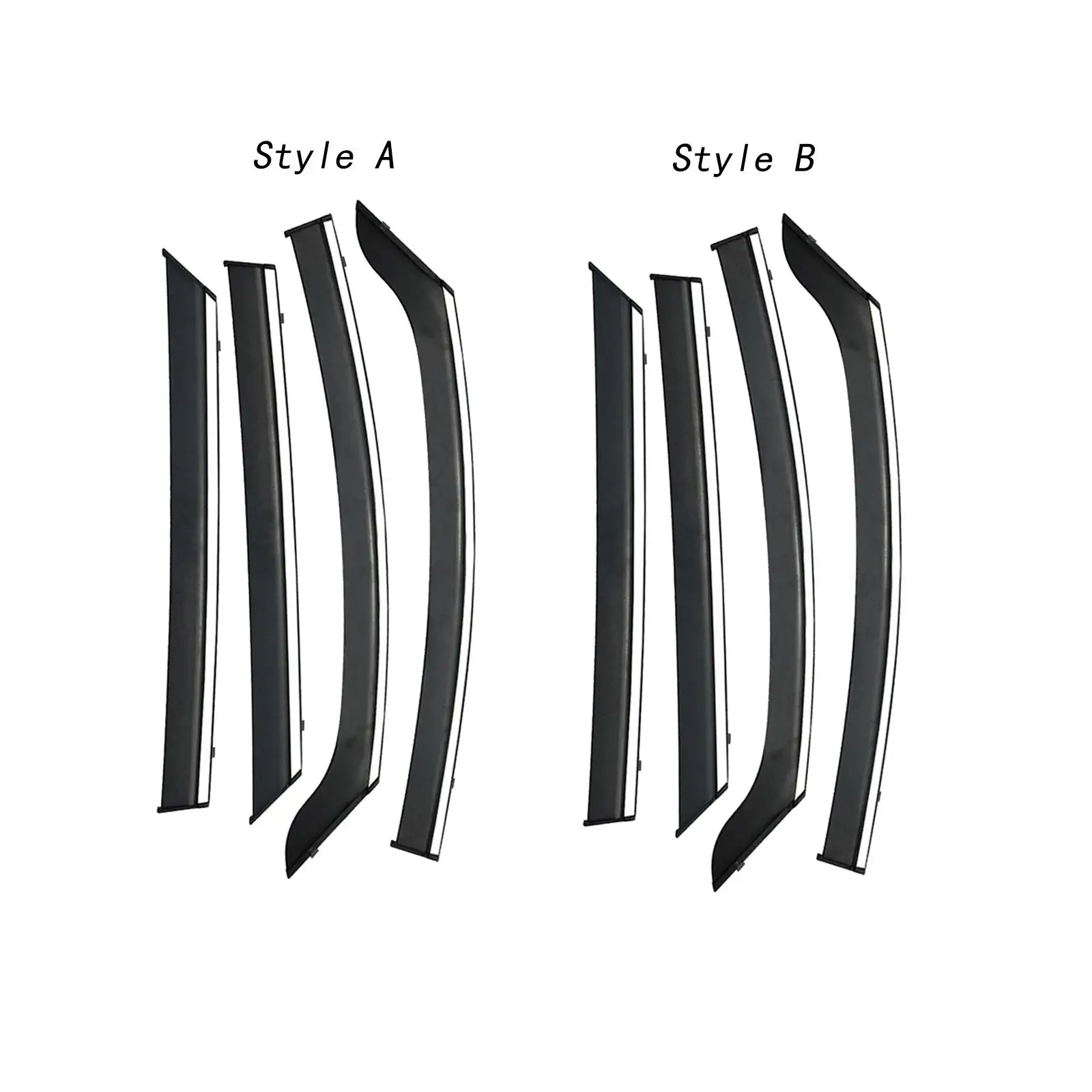 4 Pieces Side Window Shade Wind Air Deflector for Byd Dolphin