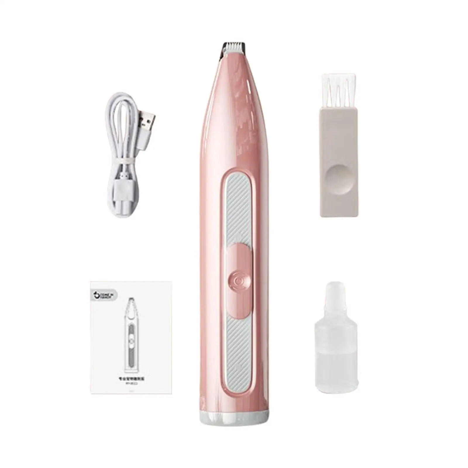 Portable Pet Nail Hair Trimmer Dog Hair Clippers Silent Kitten Cordless Puppy for Small Animals Toes Paw Rump Trimming Shaving