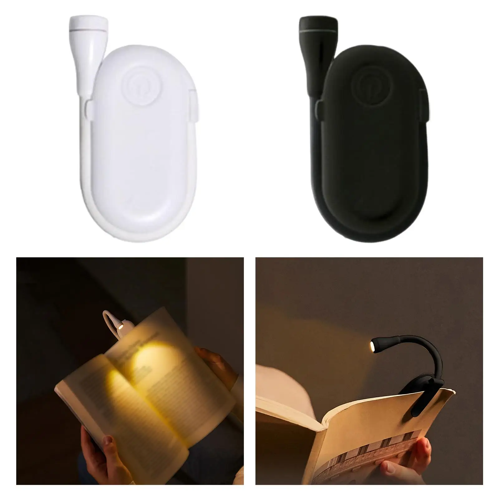 Eye Protection LED Clip On Reading Light Book Light Rechargeable Reading Lamp for Bed Books Music Stand Headboard Working