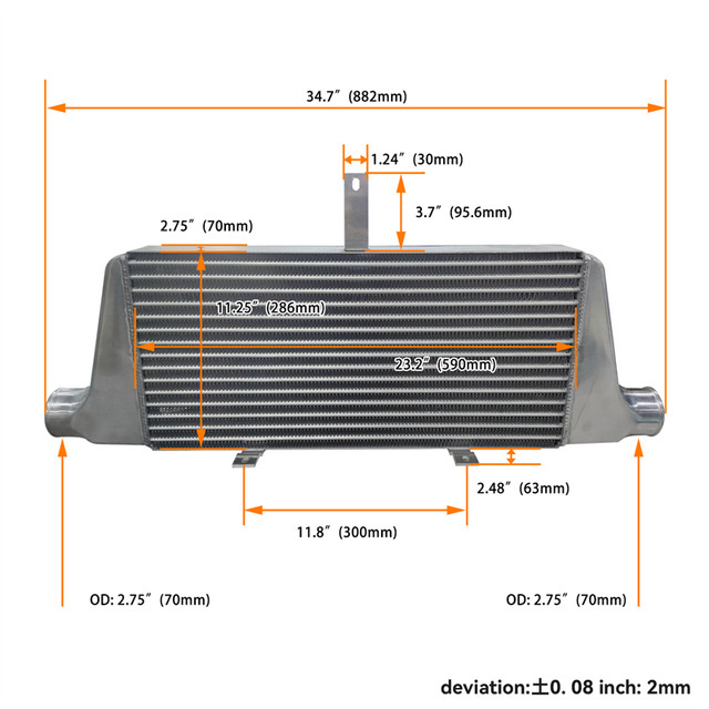 送料込みJZX90MARKⅡCHASERCRESTAインタークーラー
