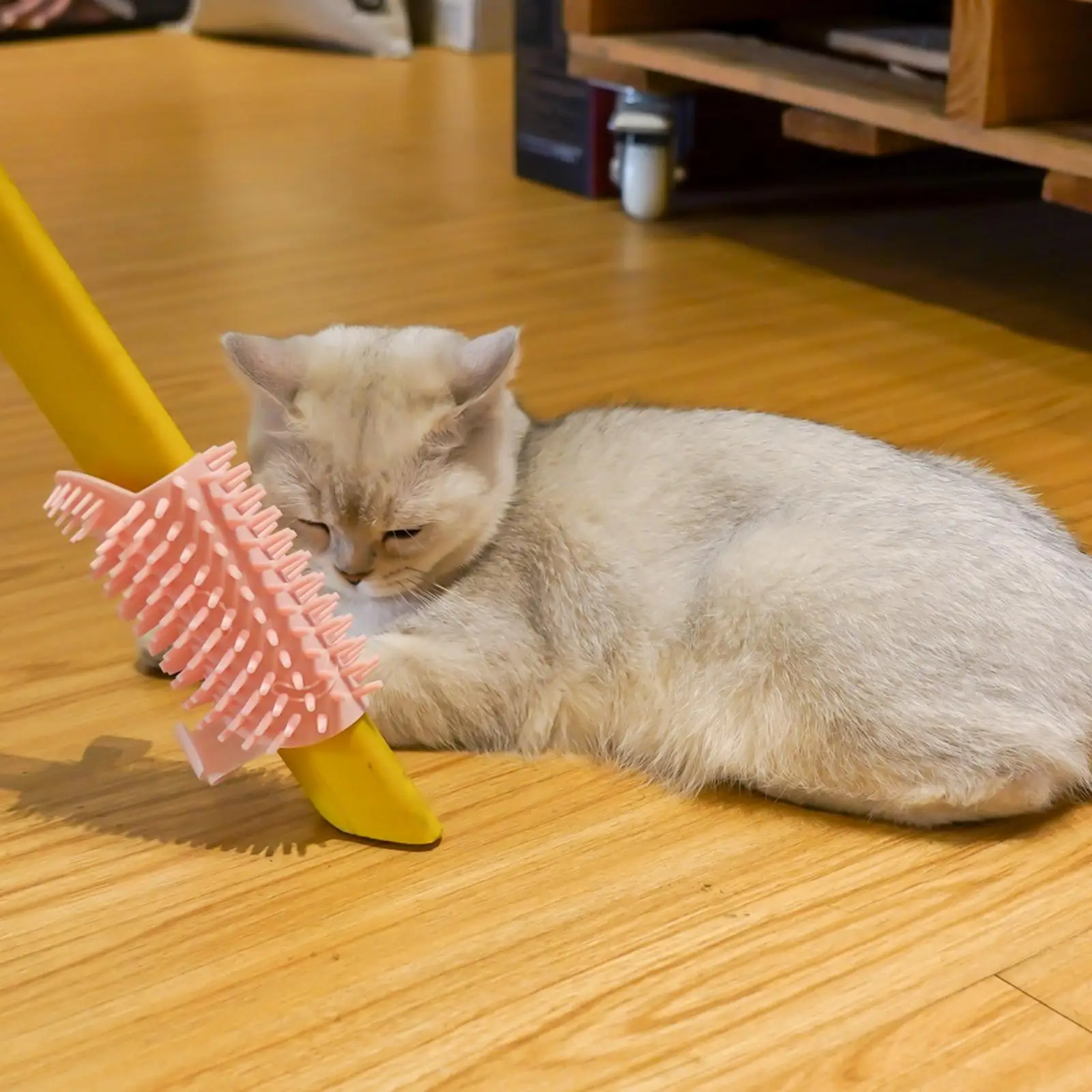 Cat Groomer Cat Scratching Pad Removable Grooming Tool Hair Remover Cat Hair Brush for Cleaning Bath Supplies