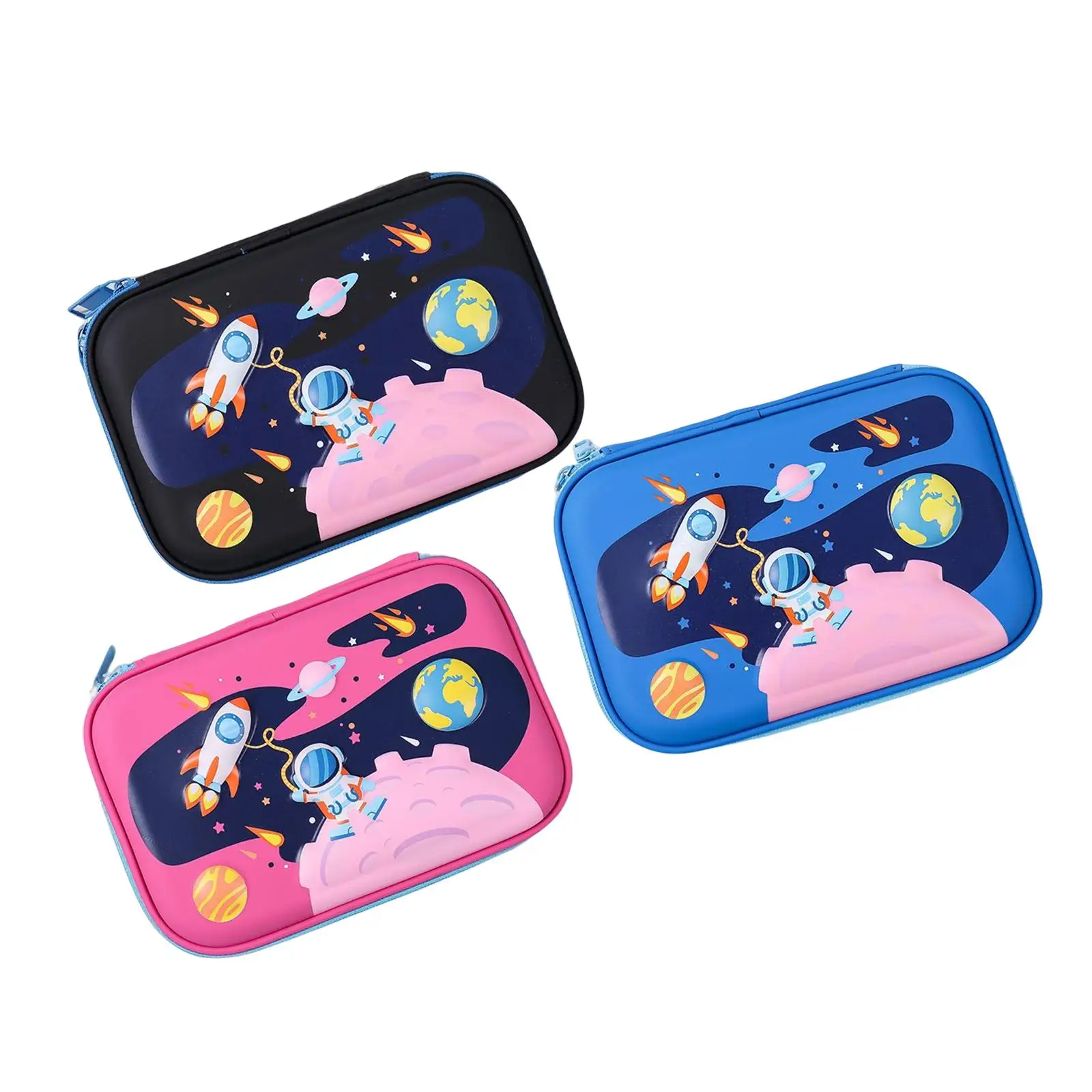 Astronaut Pencil Bags Pen Bag Stationery Organizer Portable Stationery Box Storage Pouch for Children Birthday Gifts