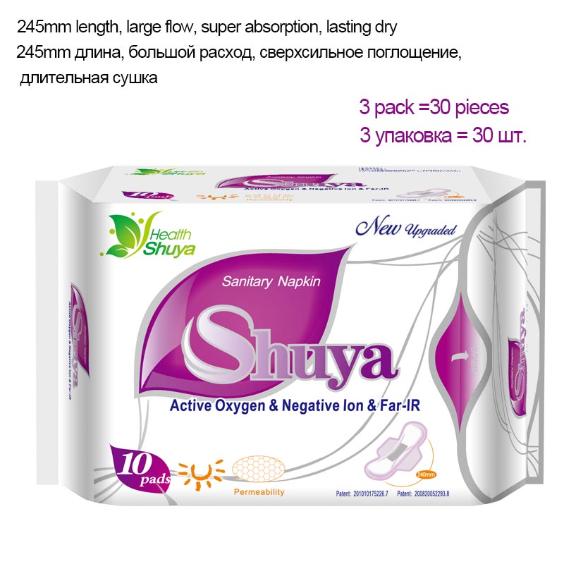 Best of 3 Pack Menstrual Pad Anion Sanitary Pads Feminine Hygiene Product Cotton Sanitary Napkin Health Shuya Anion Panty Liner 30 Piece Reviews & Tips - Image 2